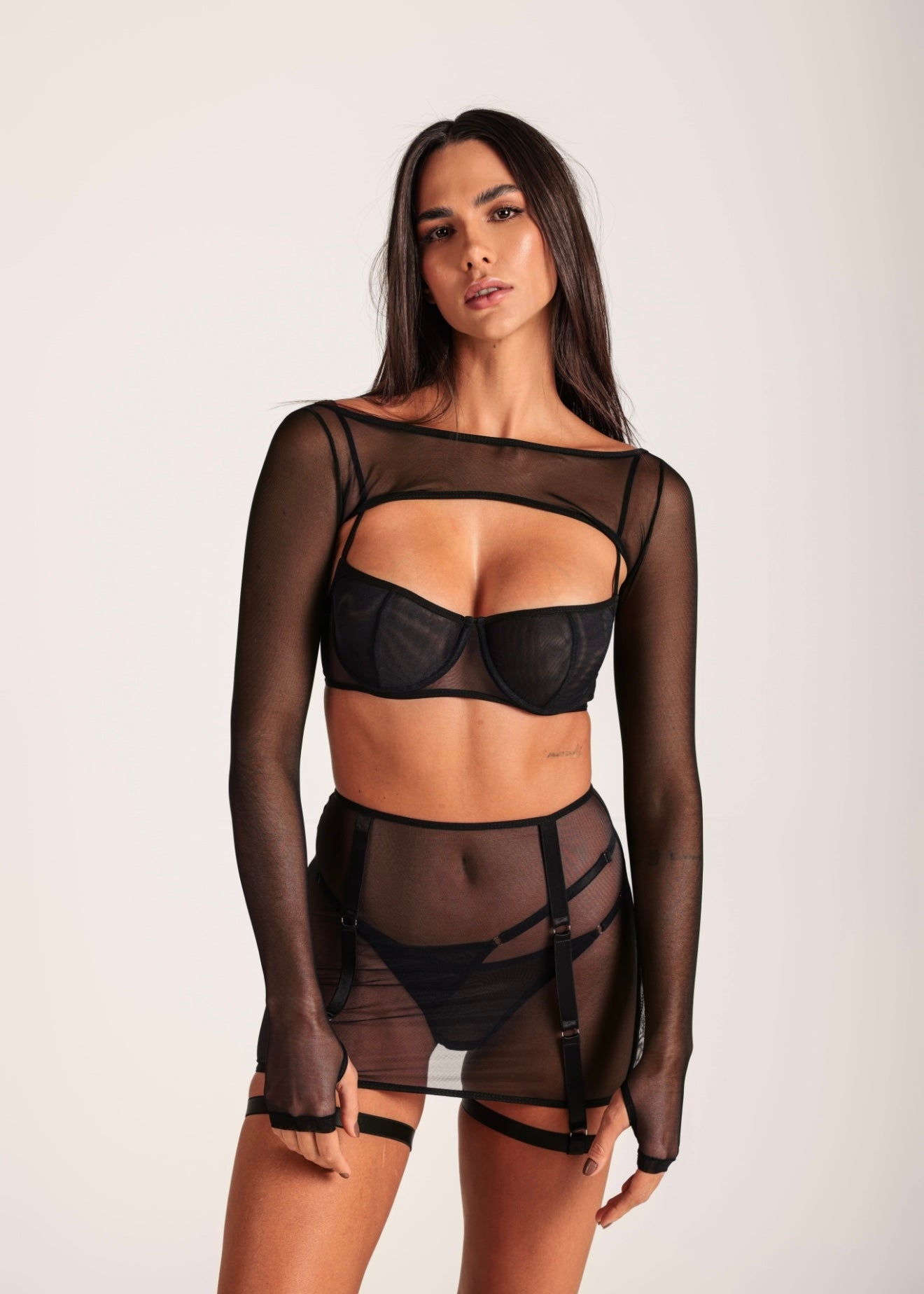 Mini Long Sleeve Crop Top