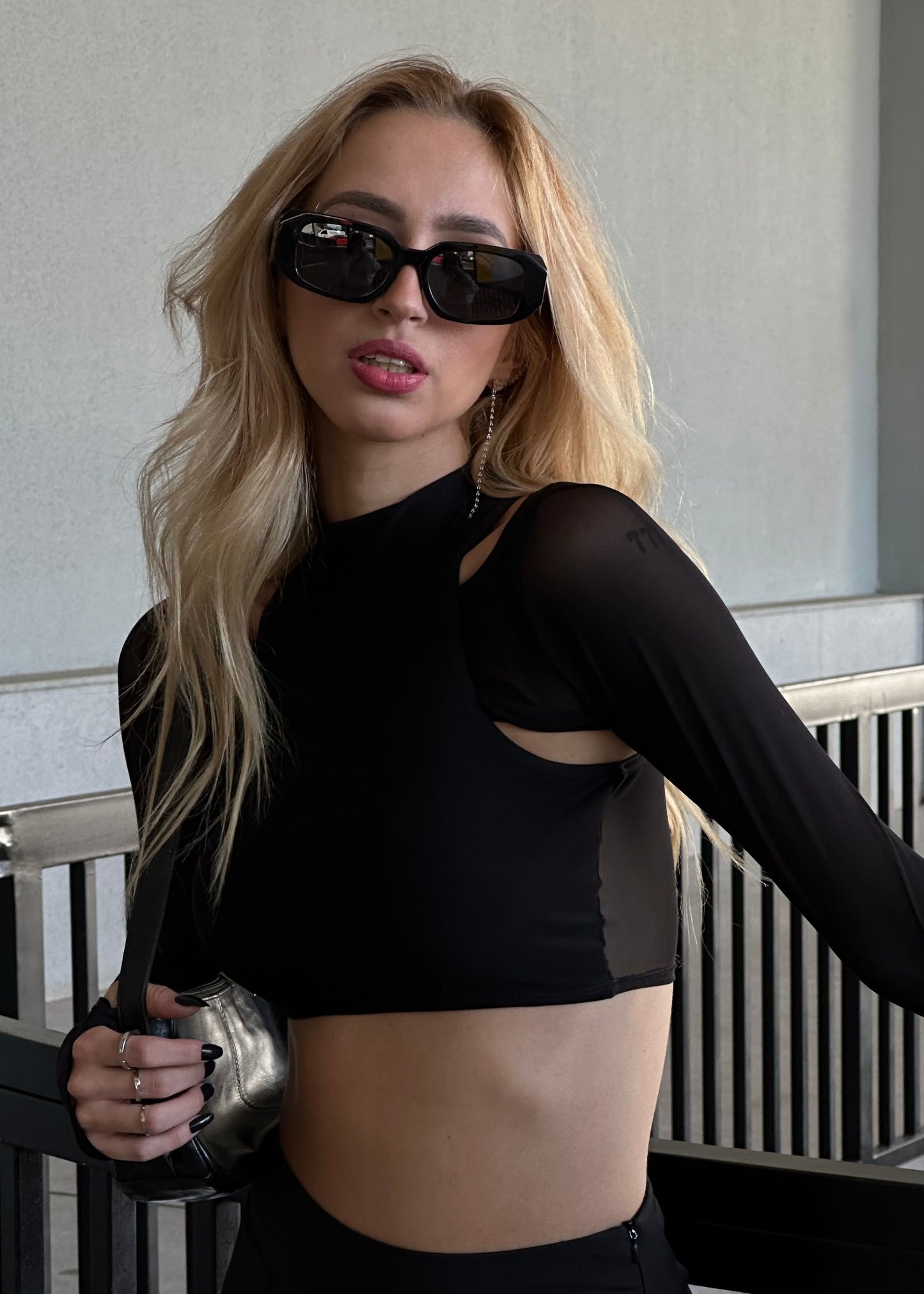 Mini Long Sleeve Crop Top